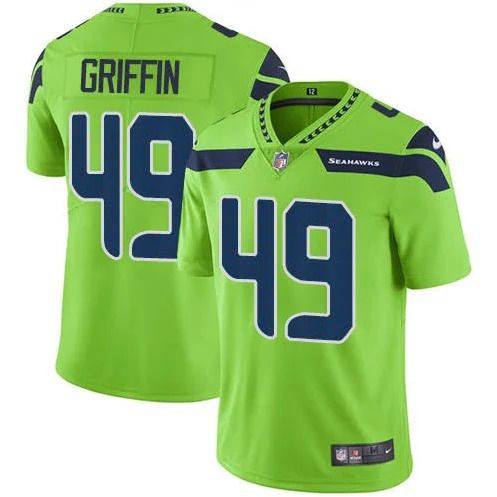 Men Seattle Seahawks #49 Shaquem Griffin Nike Green Vapor Limited NFL Jersey->seattle seahawks->NFL Jersey